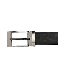 KEZRO Men's Reversible PU Leather Belt (Black and Brown)-thumb2