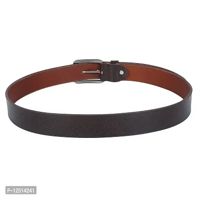 KEZRO Mens Casual Genuine Leather Belt - HBRN-thumb3