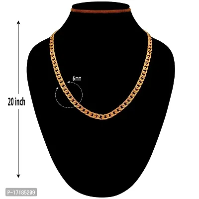 COLOUR OUR DREAMS Trendy Gold Plated Brass Golden Chain For Men Boys Mens Jewellery Stylish Most Trending Chain-thumb5