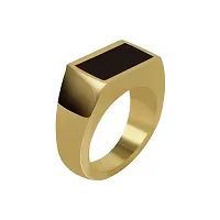 COLOUR OUR DREAMS Black, Silver and Gold Tone Finger Ring For Boys And Men | Exclusive and Trendy Titanium Ring For Boys And Men (Pack of 3)-thumb1