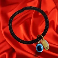 Elegant Black Alloy Bracelets For Women Pack Of 2-thumb1