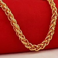 COLOUR OUR DREAMS Most Popular Spiral Rope Link Gold Plated Chain For Men  Boys d-3-thumb3