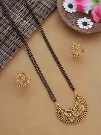 COLOUR OUR DREAMS Traditional Black Beads Long One Gram Gold, Copper  Alloy Multi Mangalsutra/Tanmaniya Vati/Nallapussalu for Women d-25-thumb1