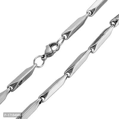 COLOUR OUR DREAMS Stainless Steel Rice Chain for Men and Boys-thumb3