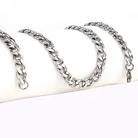 COLOUR OUR DREAMS Silver Chain For Men Stylish Stainless Steel Silver Necklace Chain For Men Boys Neck Wear Fashion Men's Jewellery-thumb1