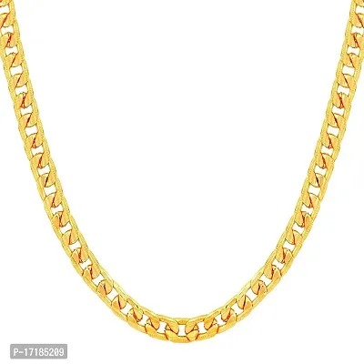 COLOUR OUR DREAMS Trendy Gold Plated Brass Golden Chain For Men Boys Mens Jewellery Stylish Most Trending Chain-thumb0