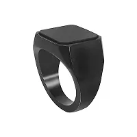 COLOUR OUR DREAMS Trending Black and Silver Finger RIng For Boys and Men Combo | Ring Combo For Men | Gift For Men and Boys-thumb1