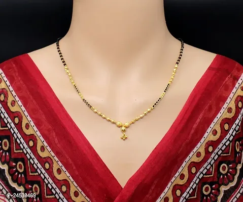 Gold Plated 18-inch short Mangalsutra for Women