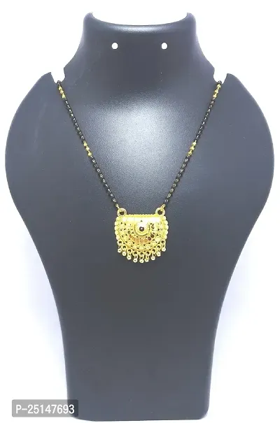 Gold Plated 18-inch short Mangalsutra for Women-thumb5