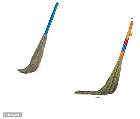 Useful Grass Broom Stick Set Of 2-thumb0