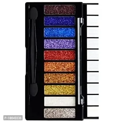 10 Color Glitter Eyeshadow Palette Glitter Eyeshadow Palette Glitter Powder Eyeshadow Palette Color Glitter  Multicolor Shimmery Finish