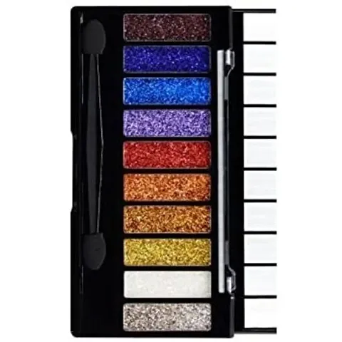 10 Color Glitter Eyeshadow Palette Glitter Eyeshadow Palette Glitter Powder Eyeshadow Palette Color Glitter  Multicolor Shimmery Finish