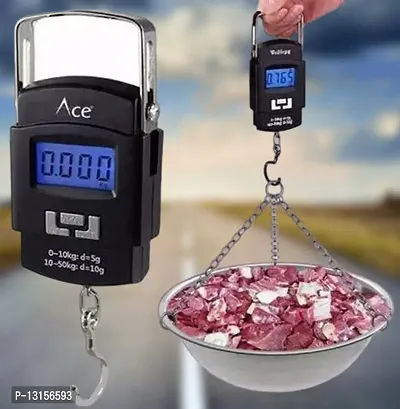 Hanging Scale, LCD Screen 50Kg Weight Capacity Portable Electronic Digital Weight Scale-thumb0