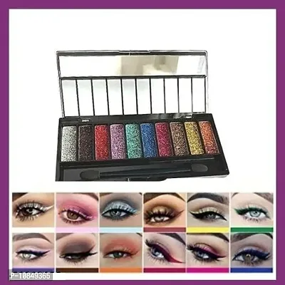 10 Color Glitter Eyeshadow Palette Glitter Eyeshadow Palette Glitter Powder Eyeshadow Palette Color Glitter  Multicolor Shimmery Finish