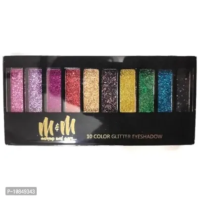 10 Color Glitter Eyeshadow Palette Glitter Eyeshadow Palette Glitter Powder Eyeshadow Palette Color Glitter  Multicolor Shimmery Finish