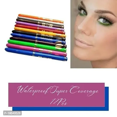 High - Coverange Ads Waterproof Excellent Multicolor Kajal Pack Of 34