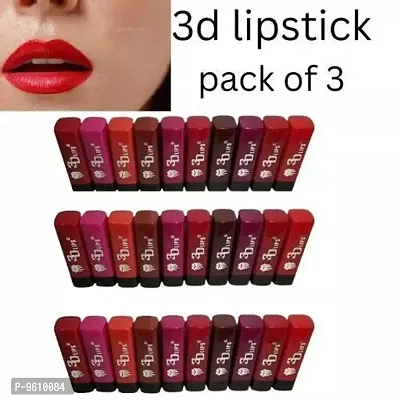 3D Lips MIni Matte Lipstick Pack of 30 (random shade)