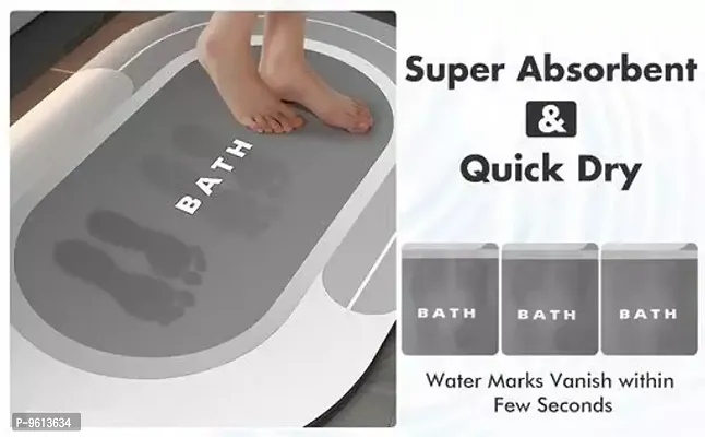 Door mat Quick Drying Water Soak Bathroom Mat ( pack of 1) ( Random designand color)