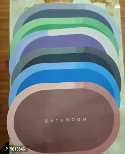 Door mat Quick Drying Water Soak Bathroom Mat ( pack of 1) ( Random designand color)