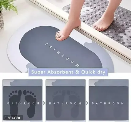 Door mat Quick Drying Water Soak Bathroom Mat ( pack of 1) ( Random designand color)-thumb0