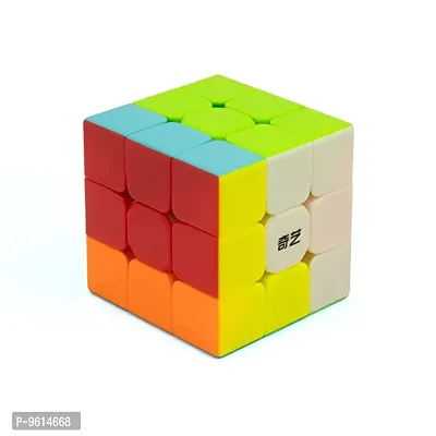 3X3 Rubik Cube High Speed Stickerless Magic Pyramid Cube Brain Storming Puzzle Learning Educational Kids Toy Soft Twist Pyraminx Cube (1 Pieces)-thumb0