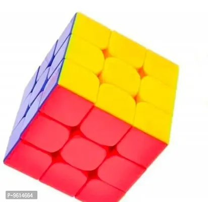3X3 Rubik Cube High Speed Stickerless Magic Pyramid Cube Brain Storming Puzzle Learning Educational Kids Toy Soft Twist Pyraminx Cube (1 Pieces)-thumb0