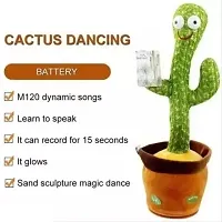 Dancing Cactus Talking Toy, Cactus Plush Toy (Cactus Toy) (Pack Of 1)-thumb3