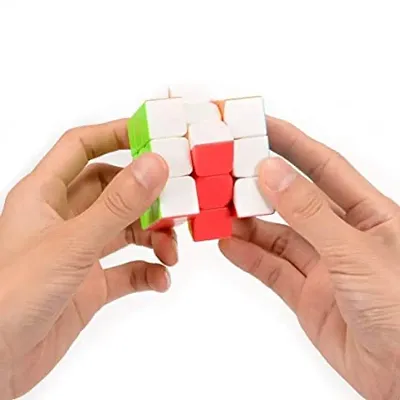 3X3 Rubik Cube High Speed Stickerless Magic Pyramid Cube Brain Storming Puzzle Learning Educational Kids Toy Soft Twist Pyraminx Cube (1 Pieces)-thumb5