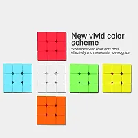 3X3 Rubik Cube High Speed Stickerless Magic Pyramid Cube Brain Storming Puzzle Learning Educational Kids Toy Soft Twist Pyraminx Cube (1 Pieces)-thumb3