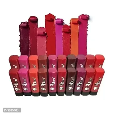 3D Lips MIni Matte Lipstick Pack of 20 (random shade)-thumb0