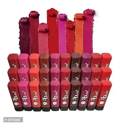 3D Lips MIni Matte Lipstick Pack of 30 (random shade)