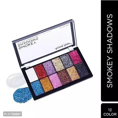 Trendy 12 Color Glitter Eyeshadow Pack Of 1-thumb0