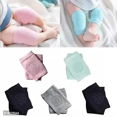 Multicolor Baby Knee Pads (Knee socks) (Random Color   pack of 5)-thumb0