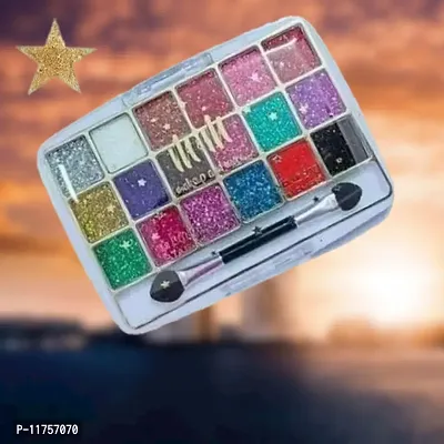 Trendy 18 Color Glitter Eyeshadow Pack Of 1