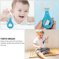 Toothbrush for Kids Training Teeth Cleaning Toothbrush for Baby children 2-6 Years Old (Multicolor, Pack of 1)-thumb2
