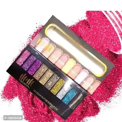 10 Color Glitter Eyeshadow Palette Glitter Eyeshadow Palette Glitter Powder Eyeshadow Palette Color Glitter  Multicolor Shimmery Finish-thumb0