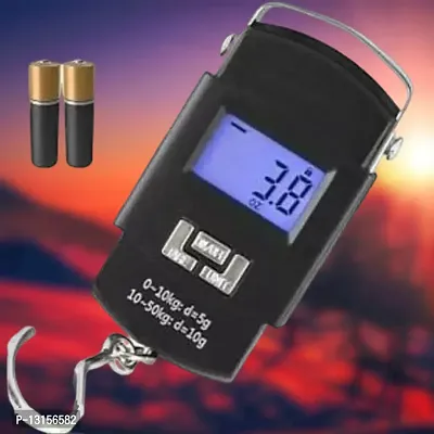 Electronic Portable Fishing Hook Type Digital Led Screen Luggage Weighing Scale, 50 Kg Pack Of 1
