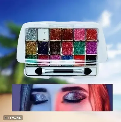 Trendy 18 Color Glitter Eyeshadow Pack Of 1