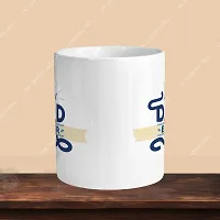 Ceramic White Coffee Mug With Keychain 330ml-thumb1