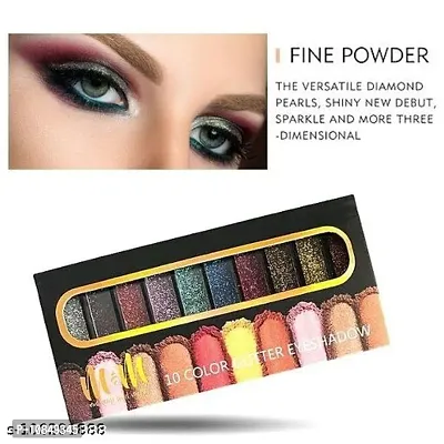 10 Color Glitter Eyeshadow Palette Glitter Eyeshadow Palette Glitter Powder Eyeshadow Palette Color Glitter  Multicolor Shimmery Finish