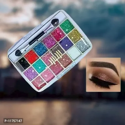 Trendy 18 Color Glitter Eyeshadow Pack Of 1