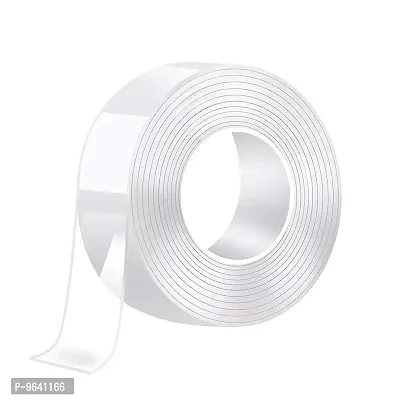 Double Sided Tape Heavy Duty   Multipurpose Removable Traceless Mounting Adhesive Tape for Walls Strong Sticky Strips Grip Tape tap  pack of 1-thumb0