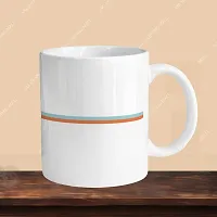 Stylish Ceramic Printed Coffee Mug with Keychain, 330ml-thumb2