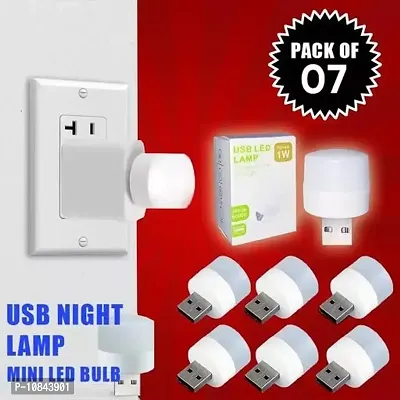 Usb Mini Bulb Light With Connect All Mobile Wall Charger 7 Led Light&nbsp;-thumb0