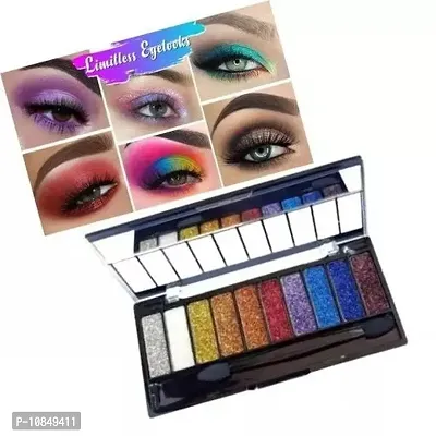 10 Color Glitter Eyeshadow Palette Glitter Eyeshadow Palette Glitter Powder Eyeshadow Palette Color Glitter  Multicolor Shimmery Finish