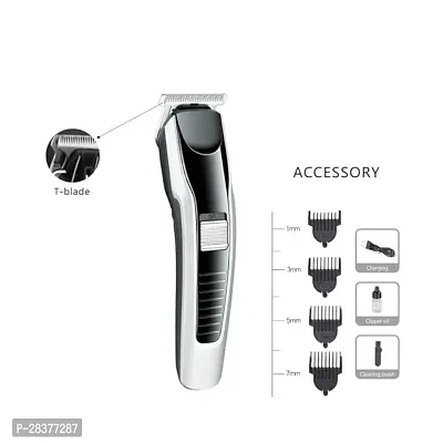 Electric AT-538 Rechargeable Beard And Grooming Trimmer For Men And Women Fully Waterproof Trimmer 45 min Runtime 4 Length Settings (Multicolor)-thumb0