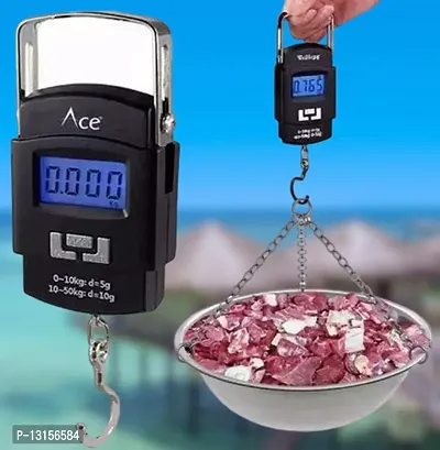 Hanging Scale, LCD Screen 50Kg Weight Capacity Portable Electronic Digital Weight Scale