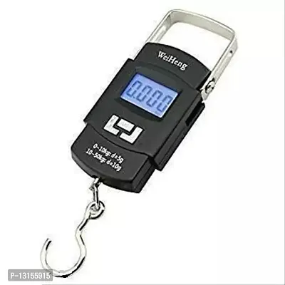 Electronic Portable Fishing Hook Type Digital Led Screen Luggage Weighing Scale- 50 Kg / 110 LB Pack Of 1-thumb0