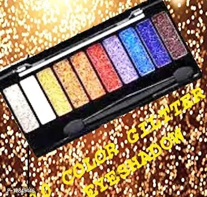 10 Color Glitter Eyeshadow Palette Glitter Eyeshadow Palette Glitter Powder Eyeshadow Palette Color Glitter  Multicolor Shimmery Finish