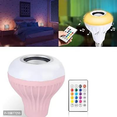 LED Light Bulbs Color Changing with Bluetooth Speakers and Remote Control RGB Bulbs Lamp B22 For Light Home Decoration Bar and Party-thumb0